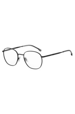 Black-titanium optical frames with tubular temples, Assorted-Pre-Pack
