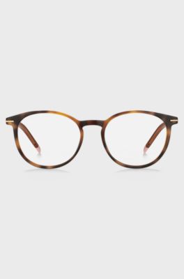 Havana-acetate optical frames with nude details, Assorted-Pre-Pack