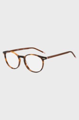 Havana-acetate optical frames with nude details, Assorted-Pre-Pack