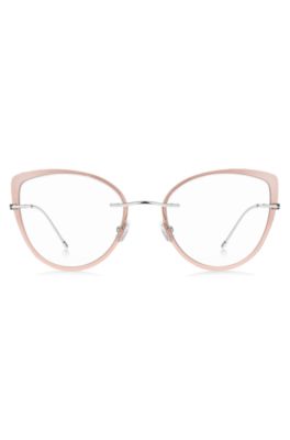Rimless optical frames with coloured contours, Assorted-Pre-Pack