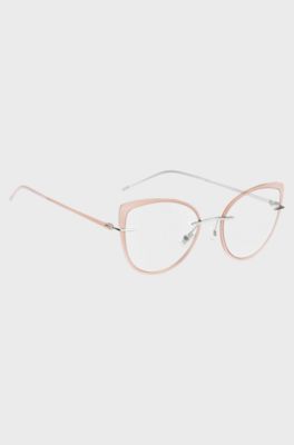 Rimless optical frames with coloured contours, Assorted-Pre-Pack
