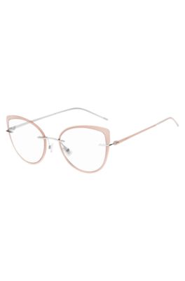 Rimless optical frames with coloured contours, Assorted-Pre-Pack