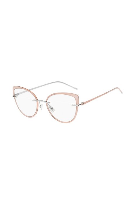 Rimless optical frames with coloured contours, Assorted-Pre-Pack