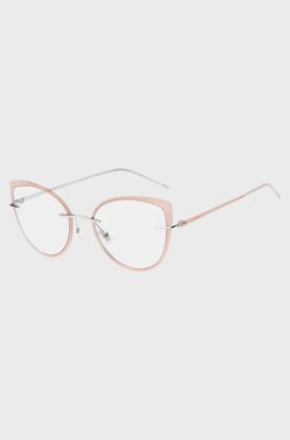 Rimless optical frames with coloured contours, Assorted-Pre-Pack
