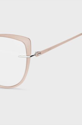 Rimless optical frames with coloured contours, Assorted-Pre-Pack