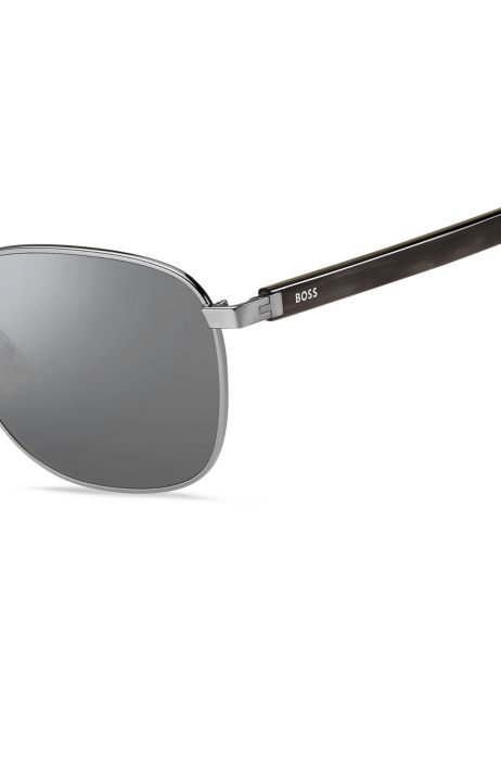 Disipar Deseo Estallar BOSS - Gafas de sol de montura metálica con patillas de acetato de la marca