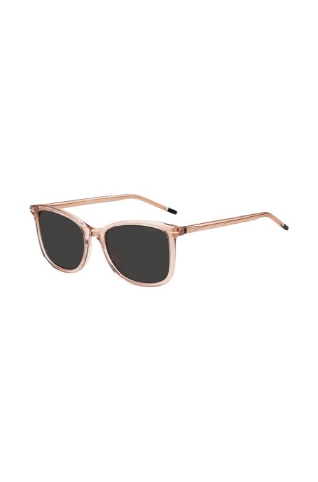 Nude-acetate sunglasses with black details, Assorted-Pre-Pack