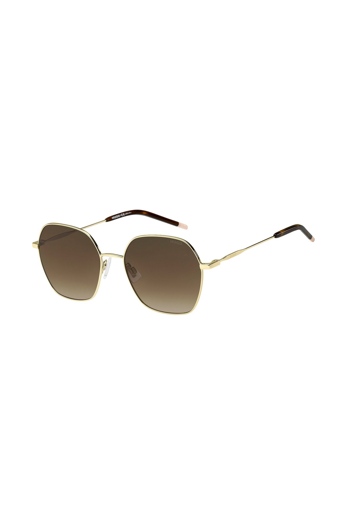 Gold-tone sunglasses with Havana-acetate end-tips, Assorted-Pre-Pack