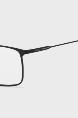 Full-metal optical frames with red end-tips, Assorted-Pre-Pack