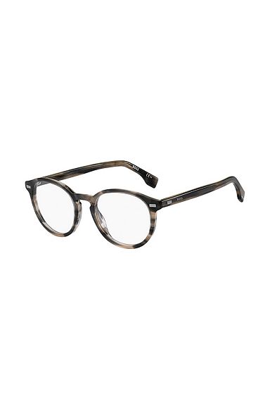 Horn-acetate optical frames with metal rivets, Assorted-Pre-Pack