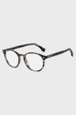 Horn-acetate optical frames with metal rivets, Assorted-Pre-Pack