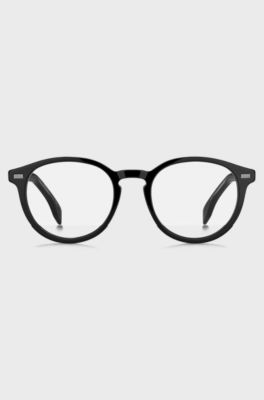 Black-acetate optical frames with metal rivets, Assorted-Pre-Pack