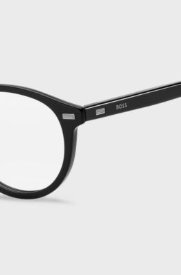 Black-acetate optical frames with metal rivets, Assorted-Pre-Pack