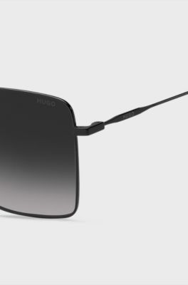 Black-metal sunglasses with red end-tips, Assorted-Pre-Pack