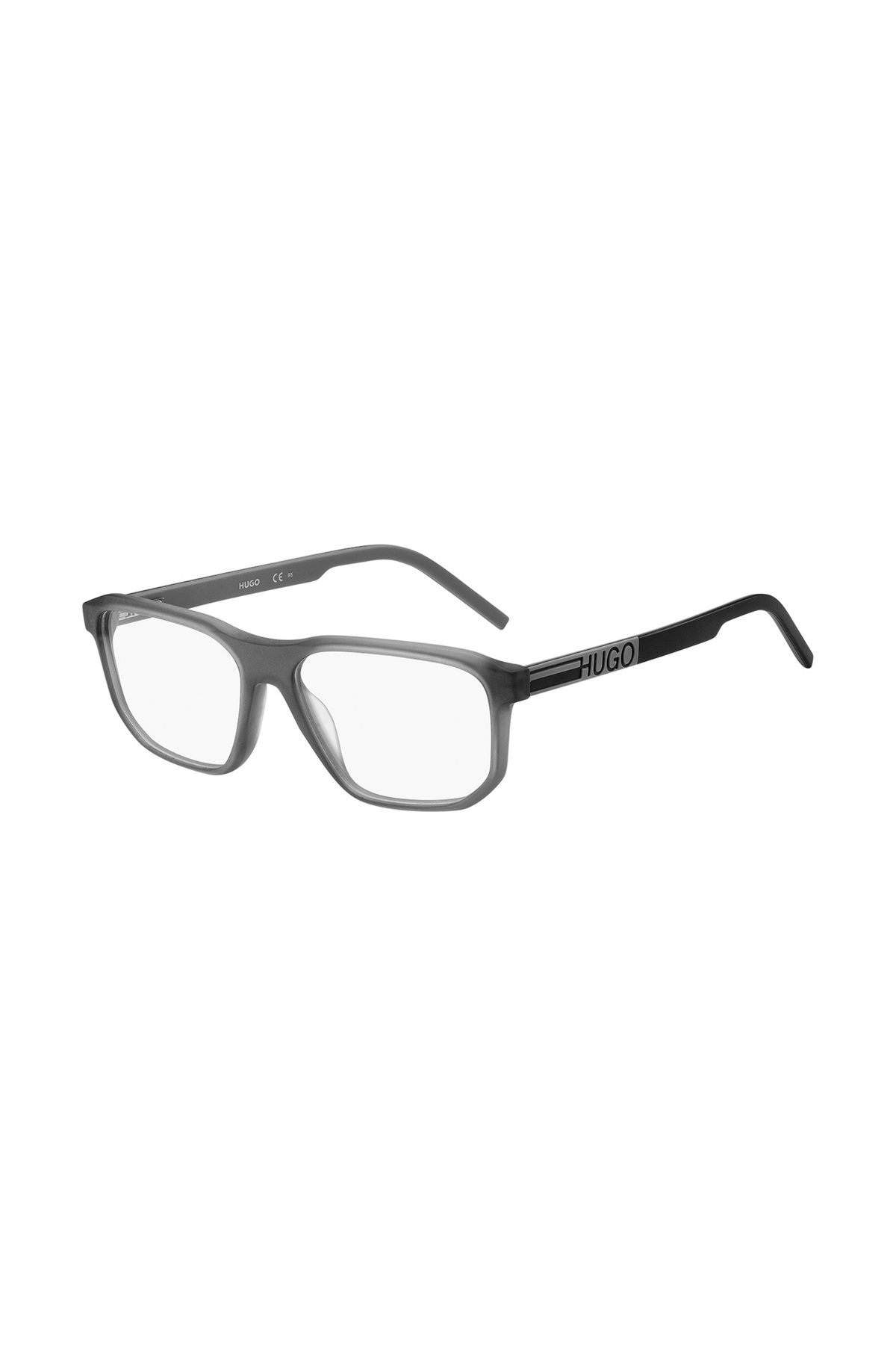 Grey-acetate optical frames with rubberised logo, Assorted-Pre-Pack