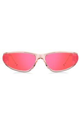 Pink-acetate sunglasses with tonal lenses, Pink