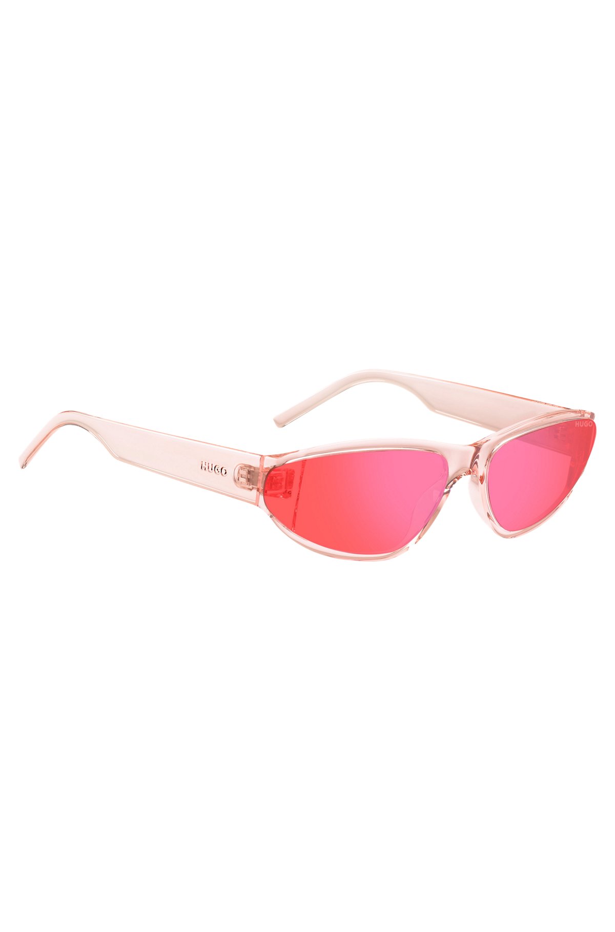 Pink-acetate sunglasses with tonal lenses, Pink