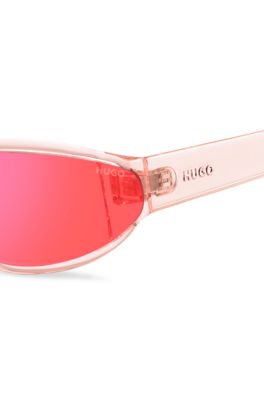 Pink-acetate sunglasses with tonal lenses, Pink