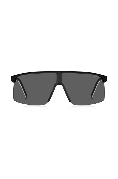 infraestructura cadena Otoño HUGO - Gafas de sol con logo de goma y lentes semi al aire