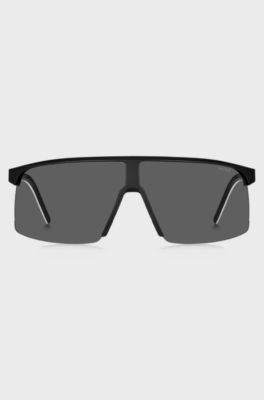 Rubber-logo sunglasses with free lenses, Assorted-Pre-Pack