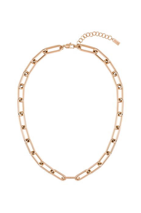 Gold-effect necklace with tubular links, Assorted-Pre-Pack