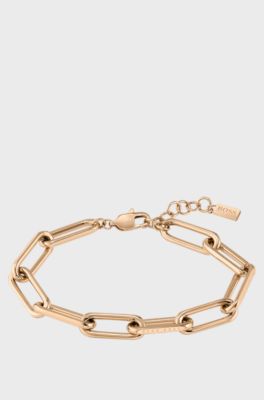 Gold-effect bracelet with tubular links, Assorted-Pre-Pack