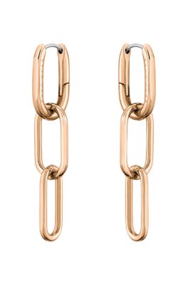 Gold-effect earrings with tubular links, Assorted-Pre-Pack