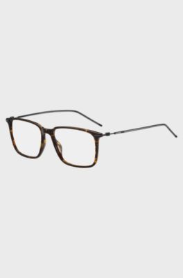Havana-acetate optical frames with lightweight temples, Brown