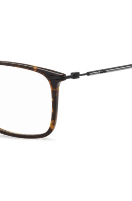 Havana-acetate optical frames with lightweight temples, Brown