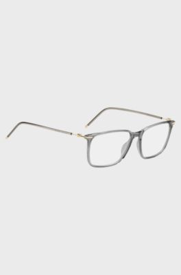 Grey-acetate optical frames with lightweight temples, Assorted-Pre-Pack