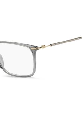 Grey-acetate optical frames with lightweight temples, Assorted-Pre-Pack