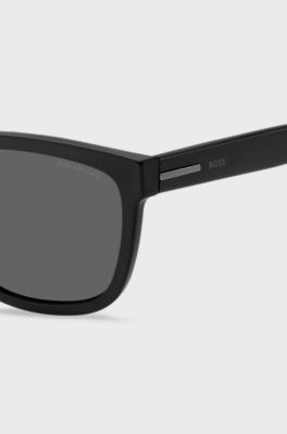 Black-acetate sunglasses with polarised lenses, Assorted-Pre-Pack