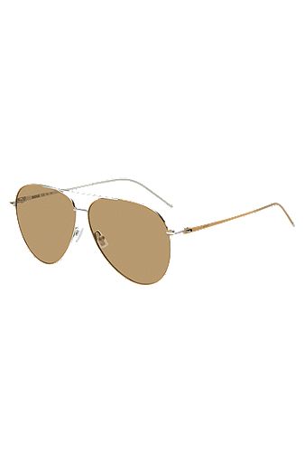 Camel sunglasses in lightweight steel, Beige