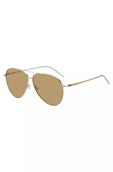 Camel sunglasses in lightweight steel