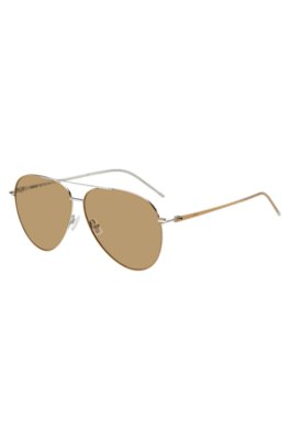 Lunettes de soleil camel en acier léger