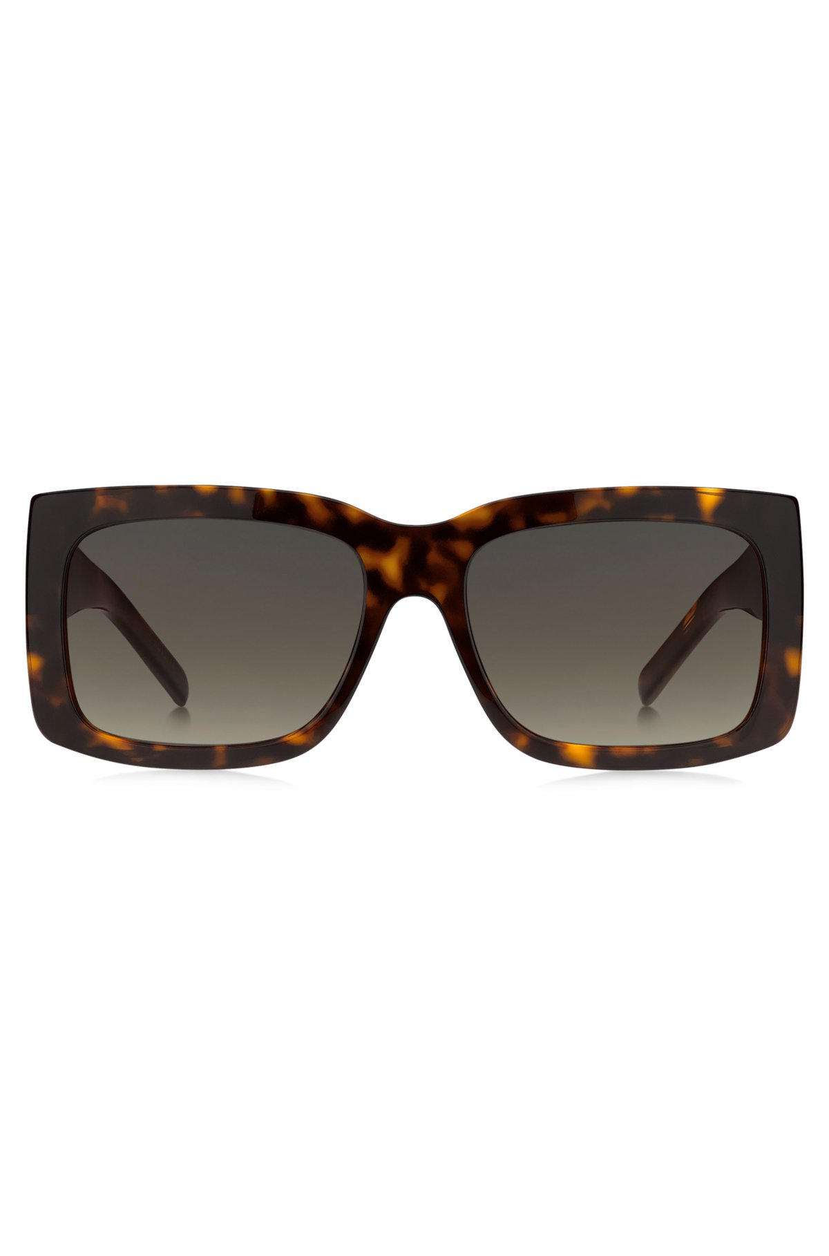 Havana bio-acetate sunglasses with signature hardware, Brown