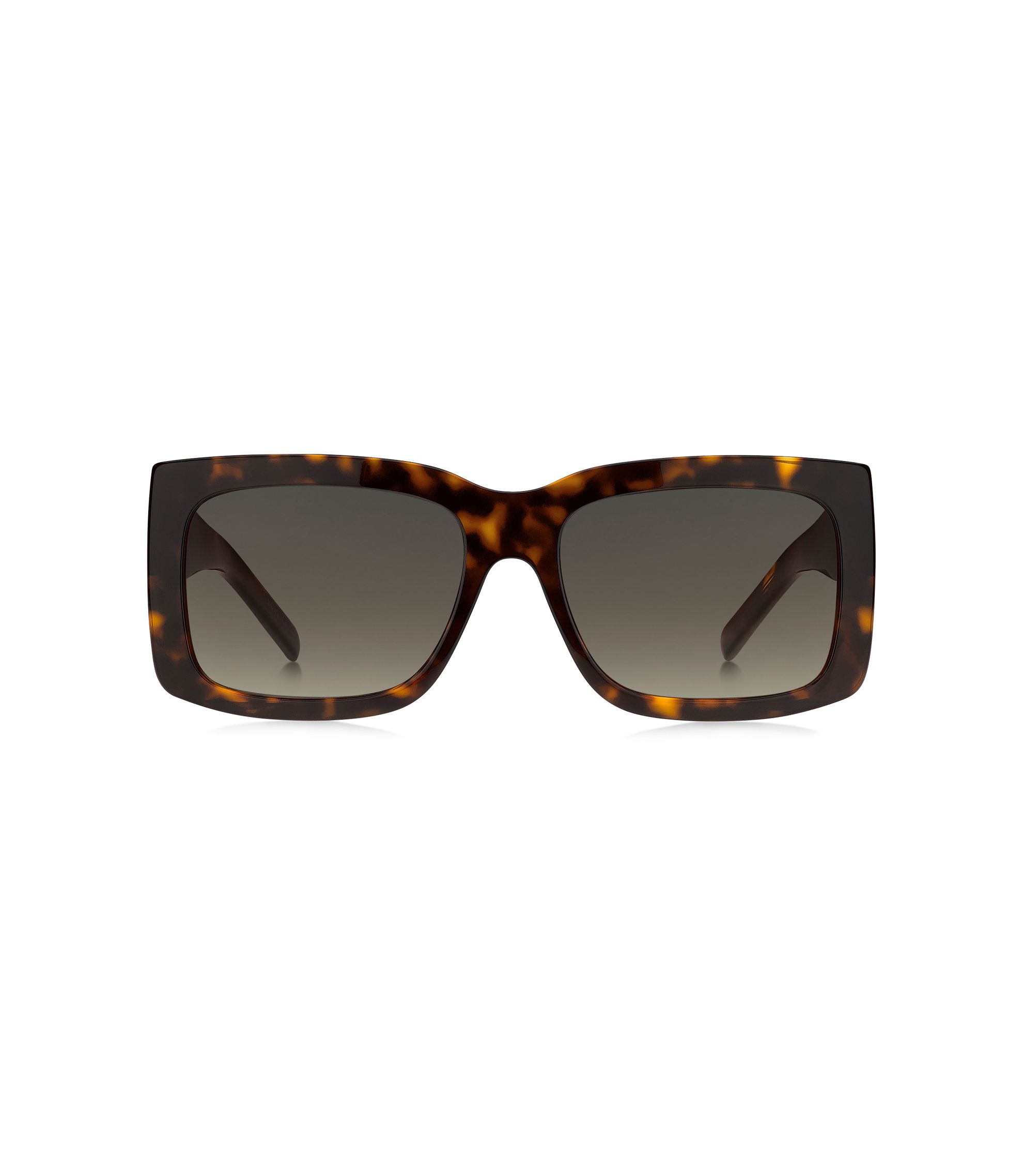Sonnenbrille aus Bio-Acetat mit Havanna-Muster und charakteristischen Metalldetails