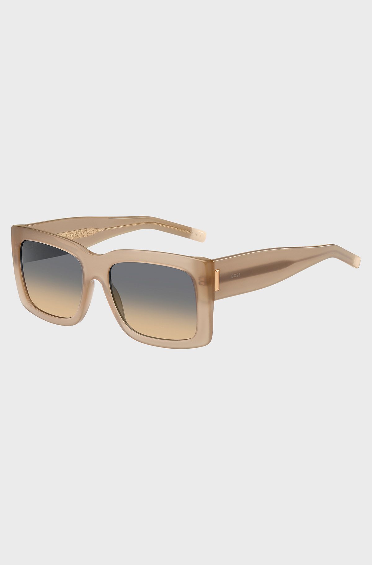 Opal bio-acetate sunglasses with signature hardware, Beige