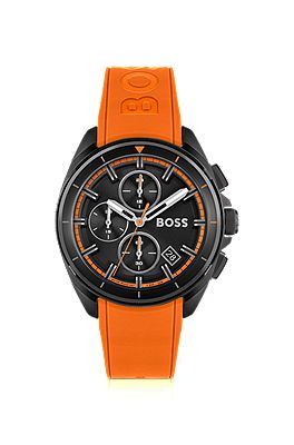 Hugo boss orange shop blue silicone strap watch