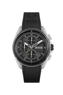 Hugo boss black on sale watch rubber strap