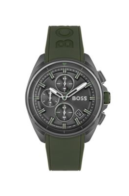 Hugo boss clearance watch silicone strap