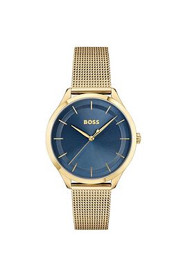 Hugo boss blue and best sale gold watch