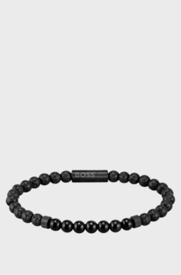 Armband mit verschiedenen Steinen und magnetischem Druckknopf mit Logo, Assorted-Pre-Pack