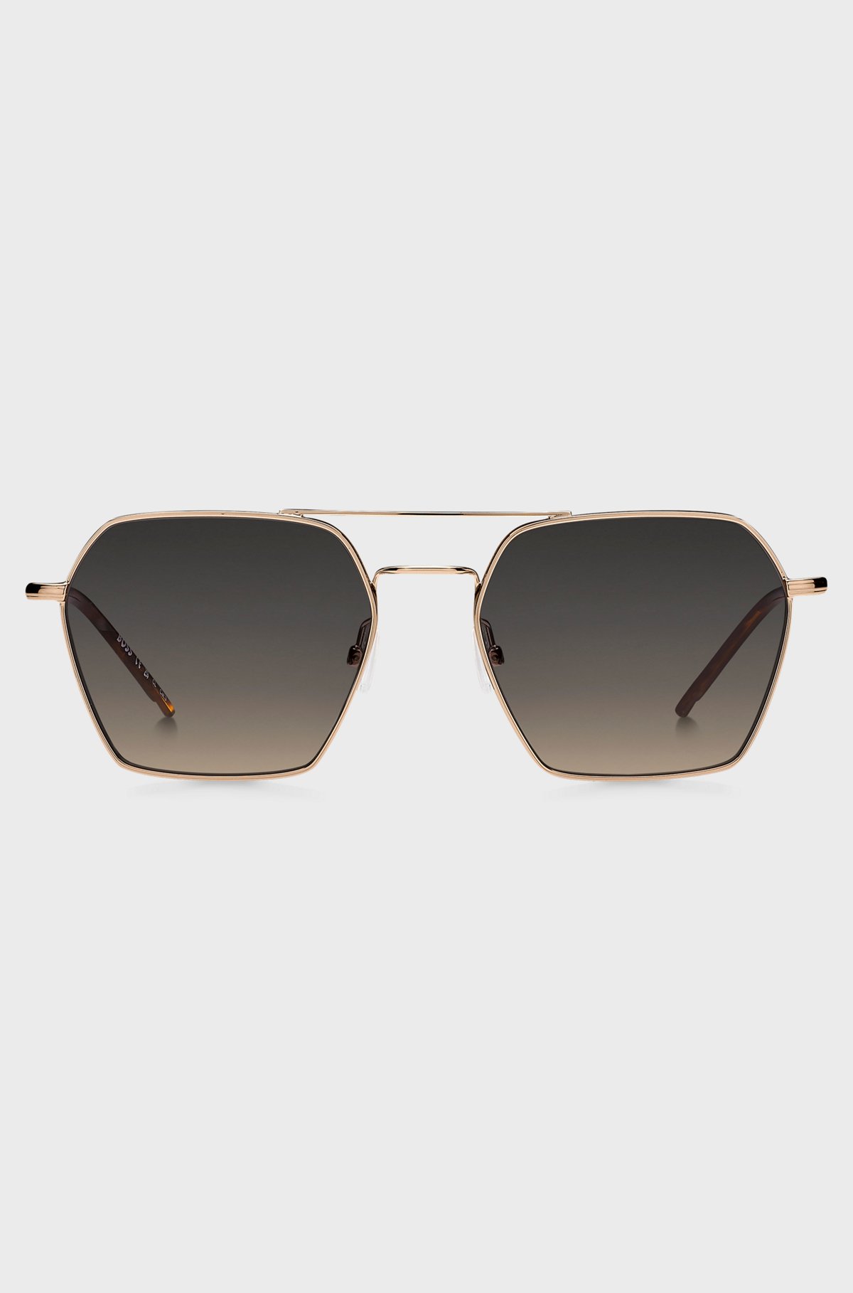 BOSS - スチール サングラス ダブルブリッジ - ゴールド BOSS - スチール サングラス ダブルブリッジ - ゴールド