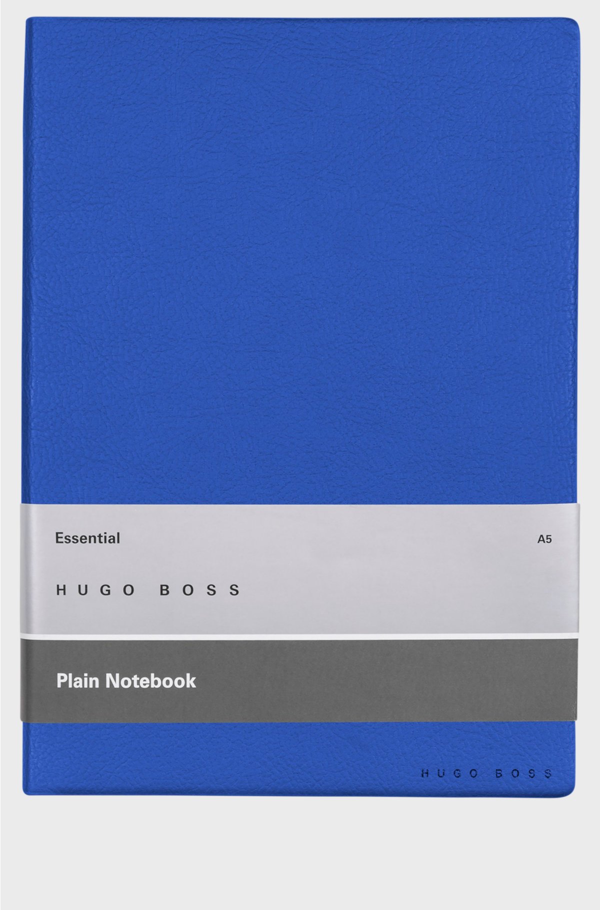 A5 notebook in blue faux leather, Blue