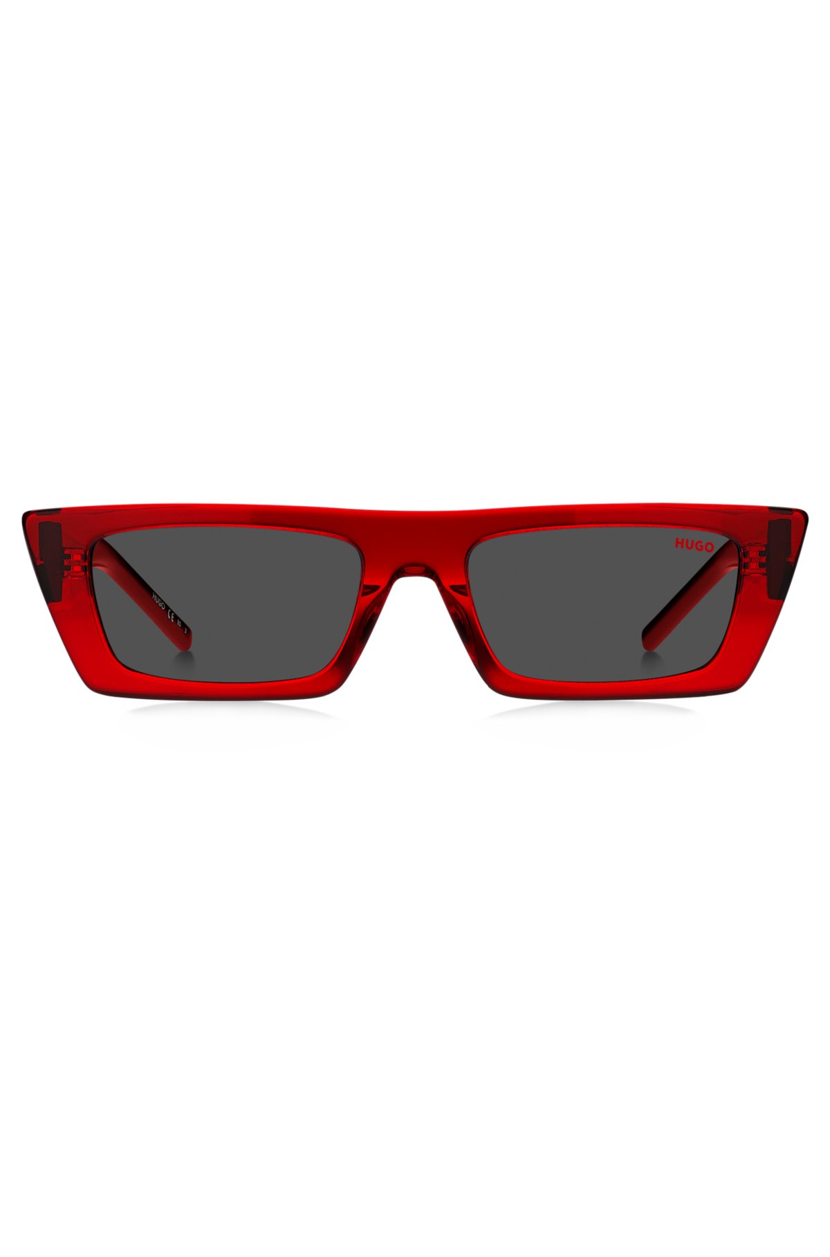 HUGO - Solbriller i rødt med 3D-monogram