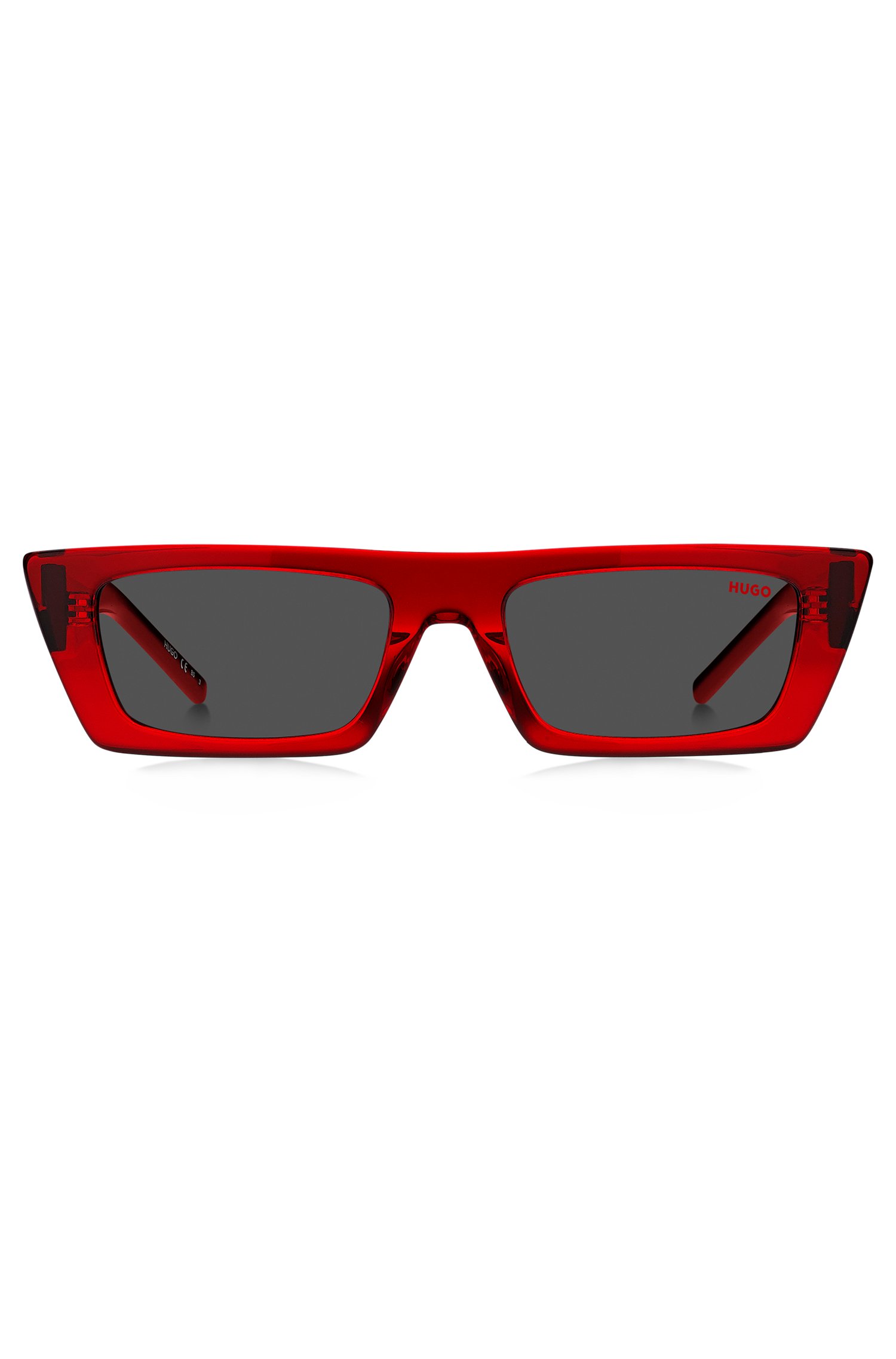 Hugo Red-acetate sunglasses with 3D monogram solglasögon dam – bild 2