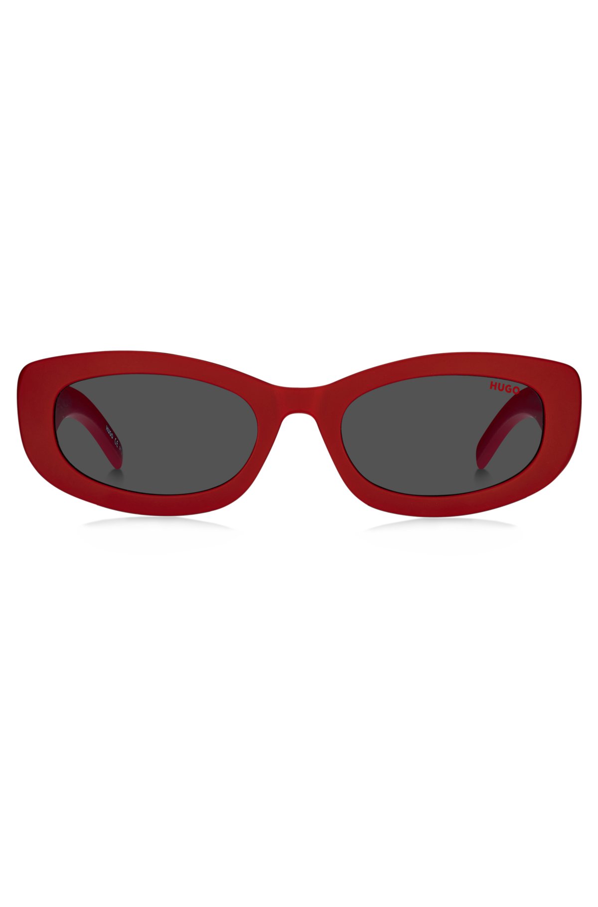 HUGO - Gafas de sol rojas con patillas de la marca