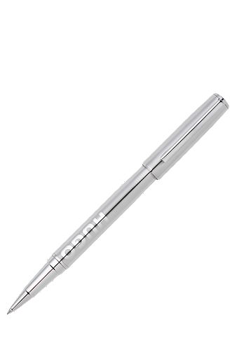 Rollerball pen in brass with chrome plating, Silver