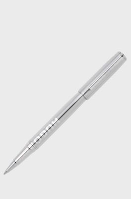 Rollerball pen in brass with chrome plating, Silver